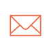 Orange email envelope.