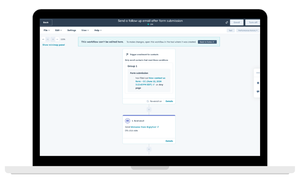 HubSpot Workflow Automation Example