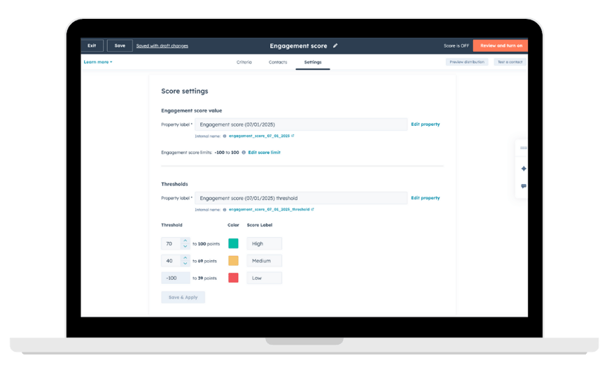 HubSpots Lead Scoring Example