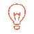 Orange lightbulb icon gif