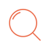 Orange magnifying glass.