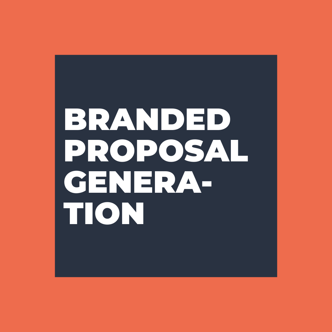 Branded Proposal Generation 
