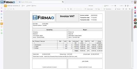 Firmao Invoice