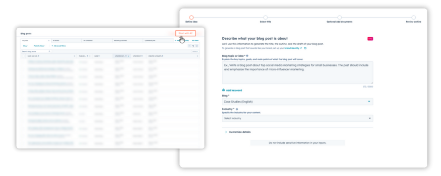 Graphic - Blog Generation & SEO Structuring with AI