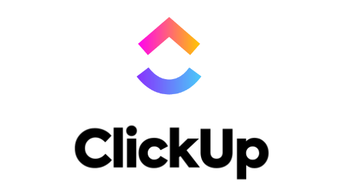 Multicolored ClickUp partner logo.
