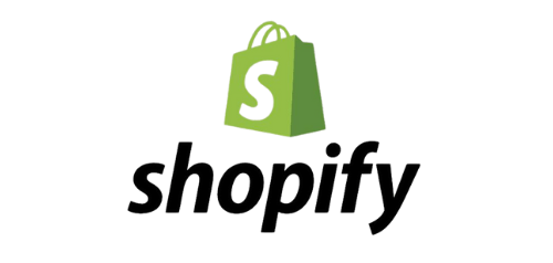 Green and black shopify partner logo.