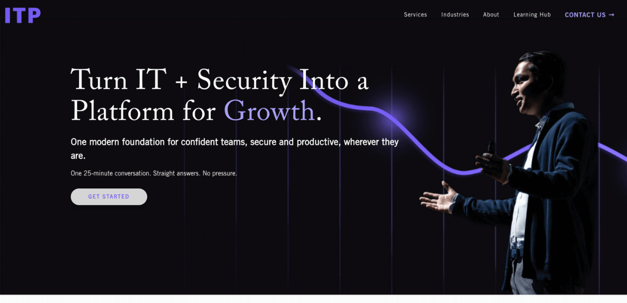 Screenshot of IT Productivity website