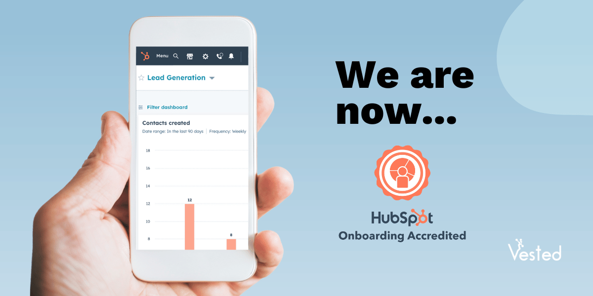 Vested Marketing earns HubSpot Onboarding Accreditation | HubSpot Diamond Partner | Lafayette, LA