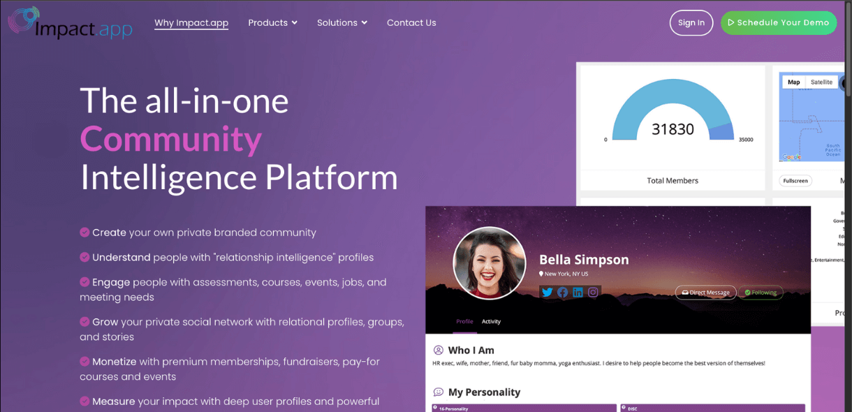 Impact.app website