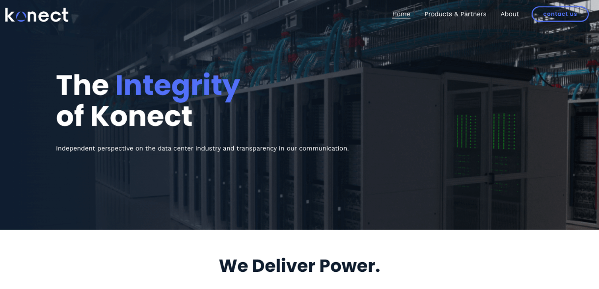 Konect DCS website