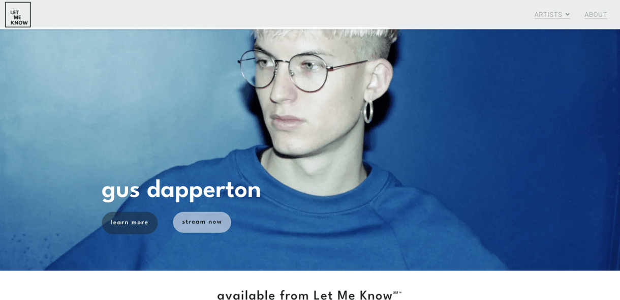 Let Me Know Records website