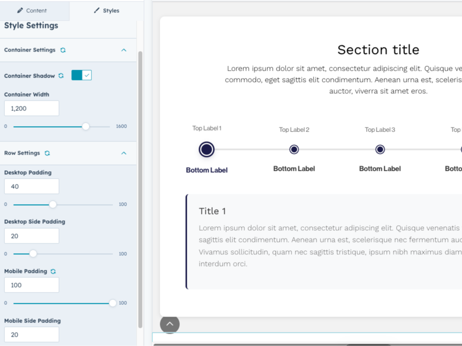 Flexible Layout Controls