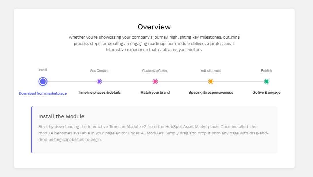 Showcase your story with customizable colors, responsive layouts & click interactions